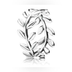 Authentic Retired Pandora Laurel Wreath Ring S925 Size 8.5